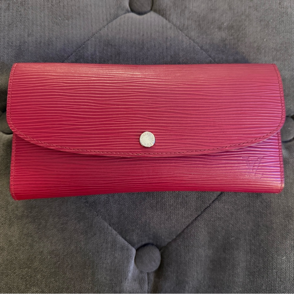 Louis Vuitton Emilie 2014 Leather Envelope Wallet